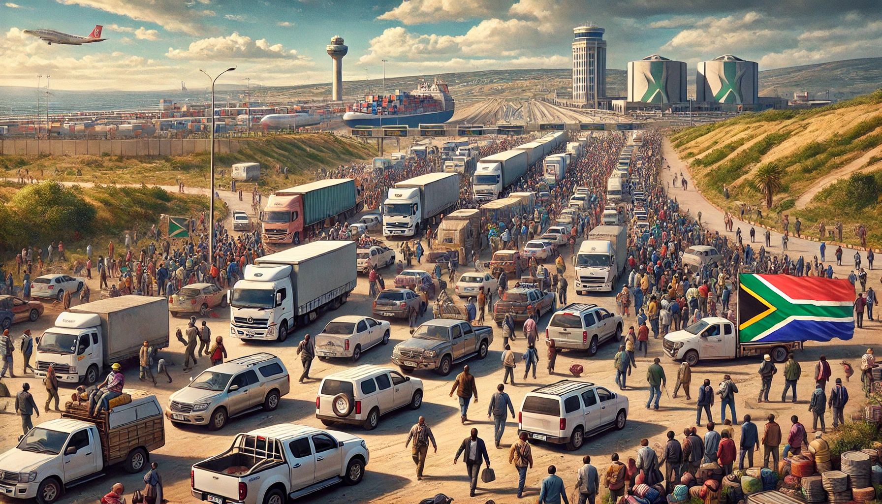 السلطات الجنوب أفريقية تتصدى للزيادة في عبور الحدود